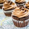 Briose cu crema de ciocolata. Reteta simpla si delicioasa de cupcakes cu crema ganache