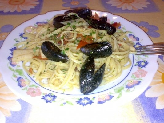 Spaghetti cu fructe de mare