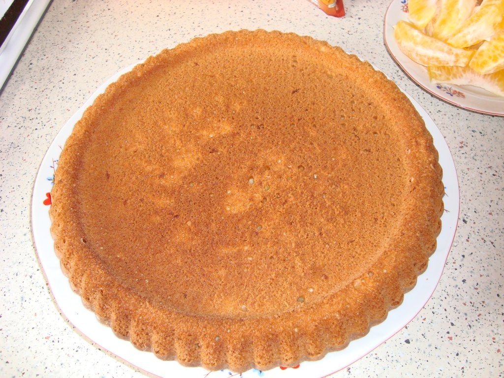 Tarta cu portocale si crema de vanilie