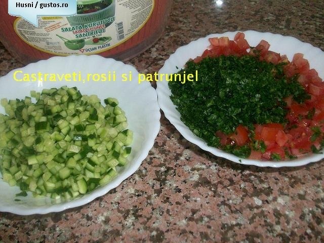 Salata de "burghul" mare(specific arab)