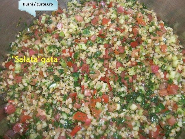 Salata de "burghul" mare(specific arab)