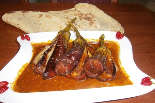 Curry cu vinete si susan-“Fried brinjal sesame curry”-reteta  srilankeza