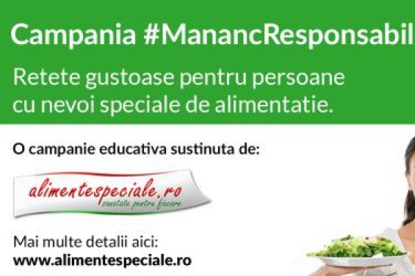 AlimenteSpeciale.ro și Salt PR dau startul campaniei de educație alimentară #ManancResponsabil