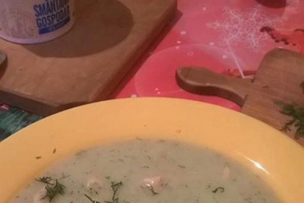 Supa crema de dovlecel cu somon